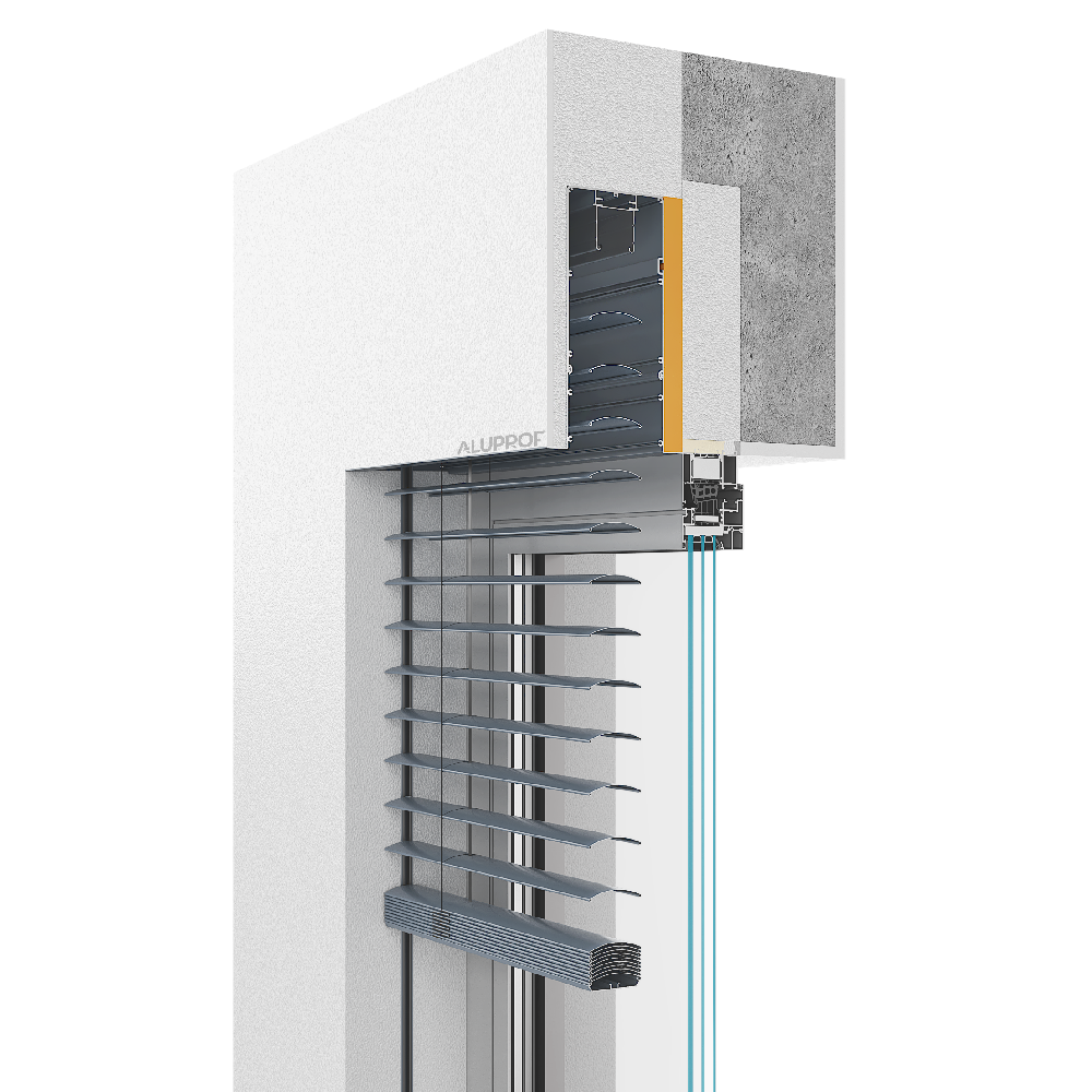 SkyFlow SZF/P &#8211; żaluzja fasadowa w wersji podtynkowej